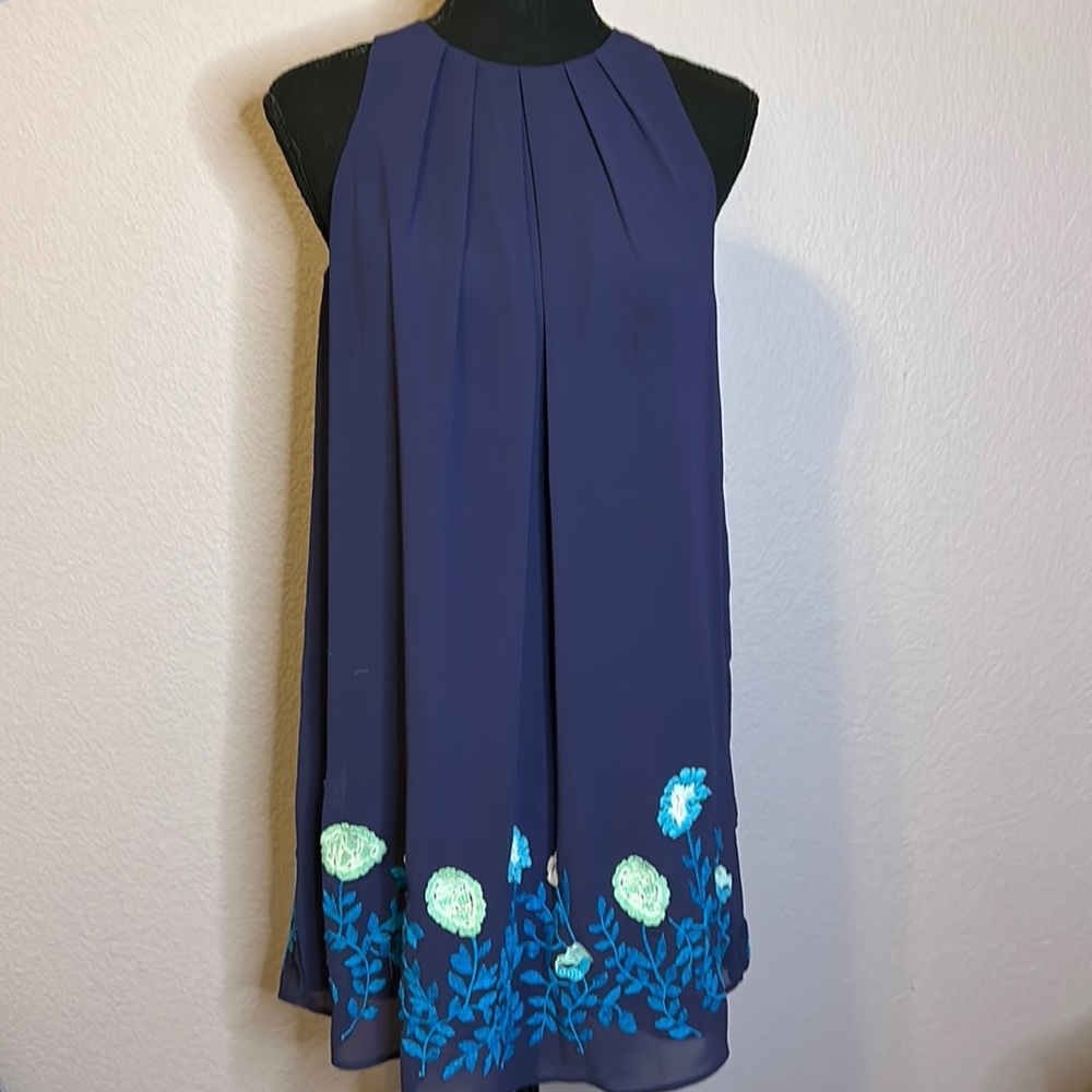 LOFT Embroidered Floral Dress